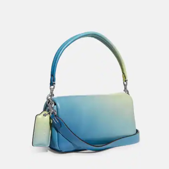 Coach Pillow Tabby LH/Aqua Multi 26 - Picture 2 of 10